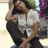 DOEN - YVETTE TOP - - CANDLELIGHT