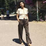 DOEN - YVETTE TOP - - CANDLELIGHT