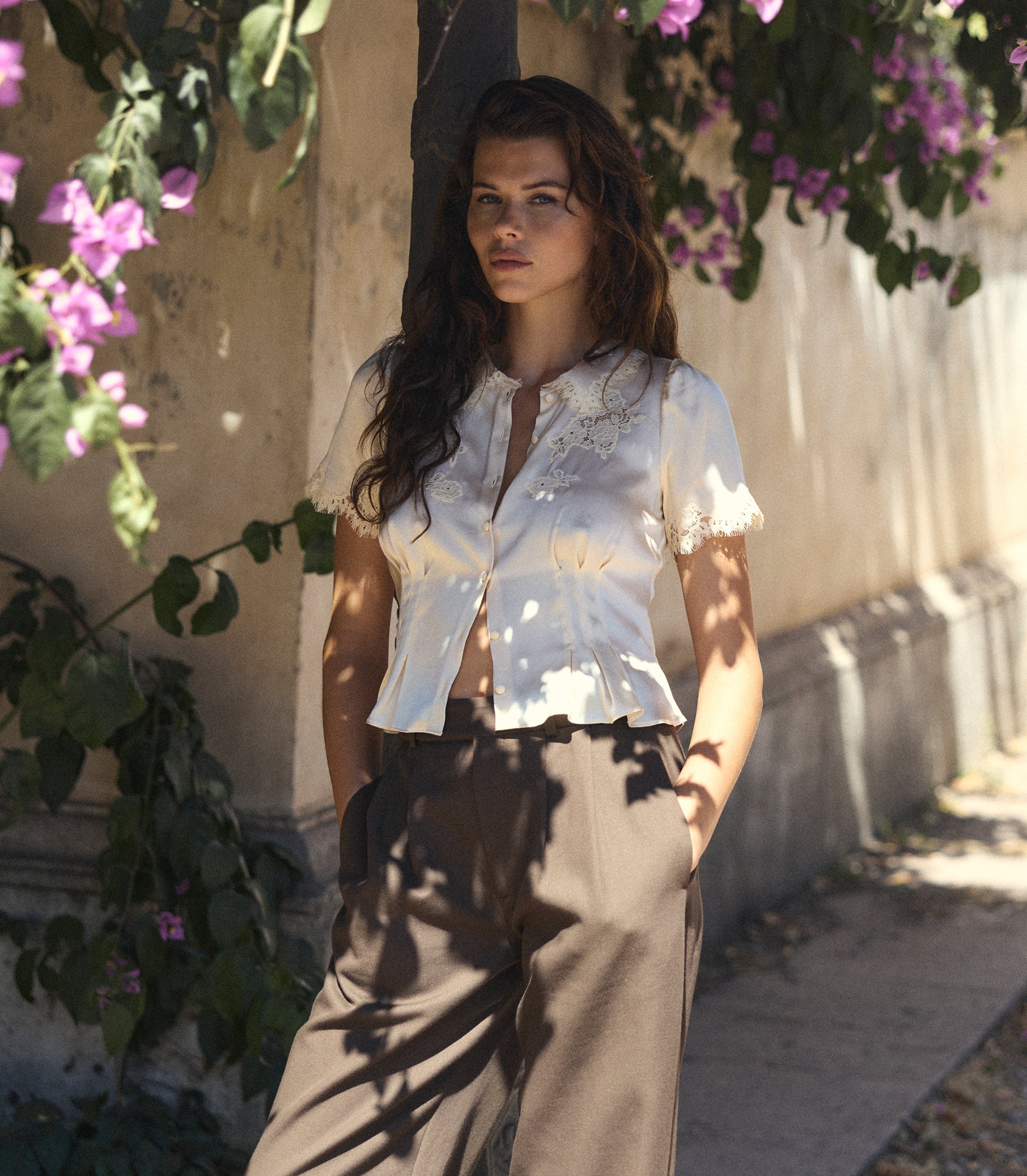 DOEN - YVETTE TOP - - CANDLELIGHT