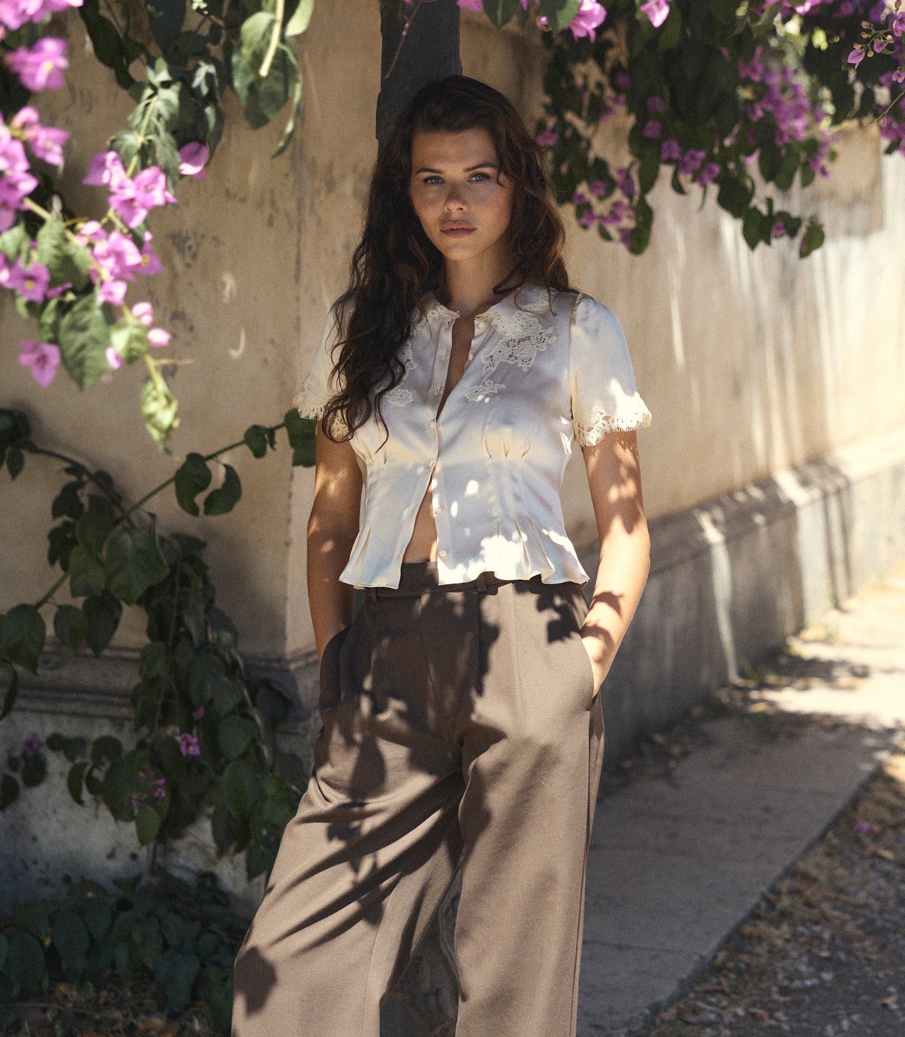 DOEN - YVETTE TOP - - CANDLELIGHT
