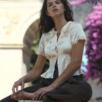 DOEN - YVETTE TOP - - CANDLELIGHT