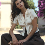 DOEN - YVETTE TOP - - CANDLELIGHT