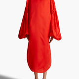 Khaite - Zelma Dress in Fire Red