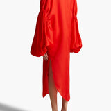 Khaite - Zelma Dress in Fire Red
