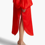 Khaite - Zelma Dress in Fire Red