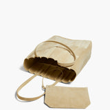 Khaite - Zoe Tote in Beige Suede