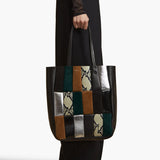 Khaite - Zoe Tote in Black Multi Leather