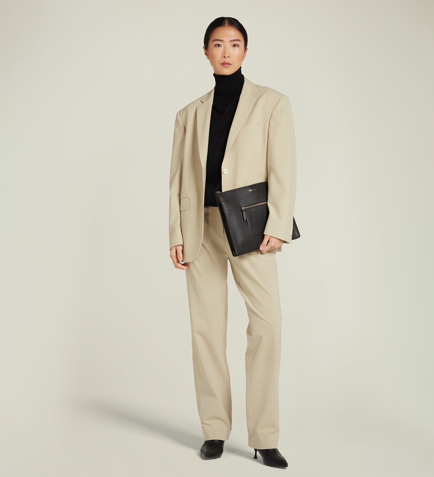 Metier - Zip Top Document Holder Buffalo Cacao