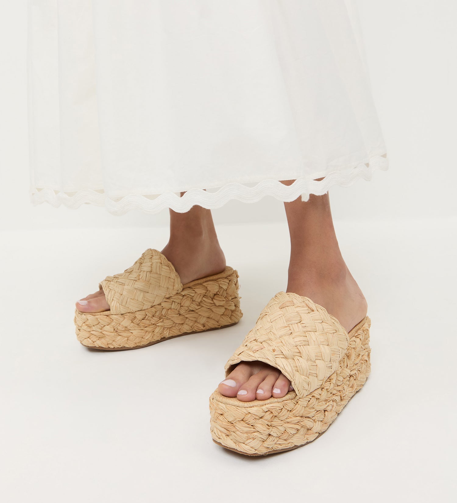 Loeffler Randall - Aaron Natural Braided Straw Mule