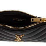 Saint Laurent - Zipped Fragments Credit Card Case