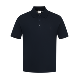 Saint Laurent - Broderie Pique Cotton Polo Shirt