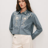 Veronica Beard - Aderes Beaded Button - Down Shirt
