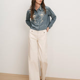 Veronica Beard - Aderes Beaded Button - Down Shirt