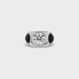 Aflalo - Hex Ring in White Gold