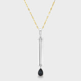 Aflalo - Mini Mom Necklace in Silver