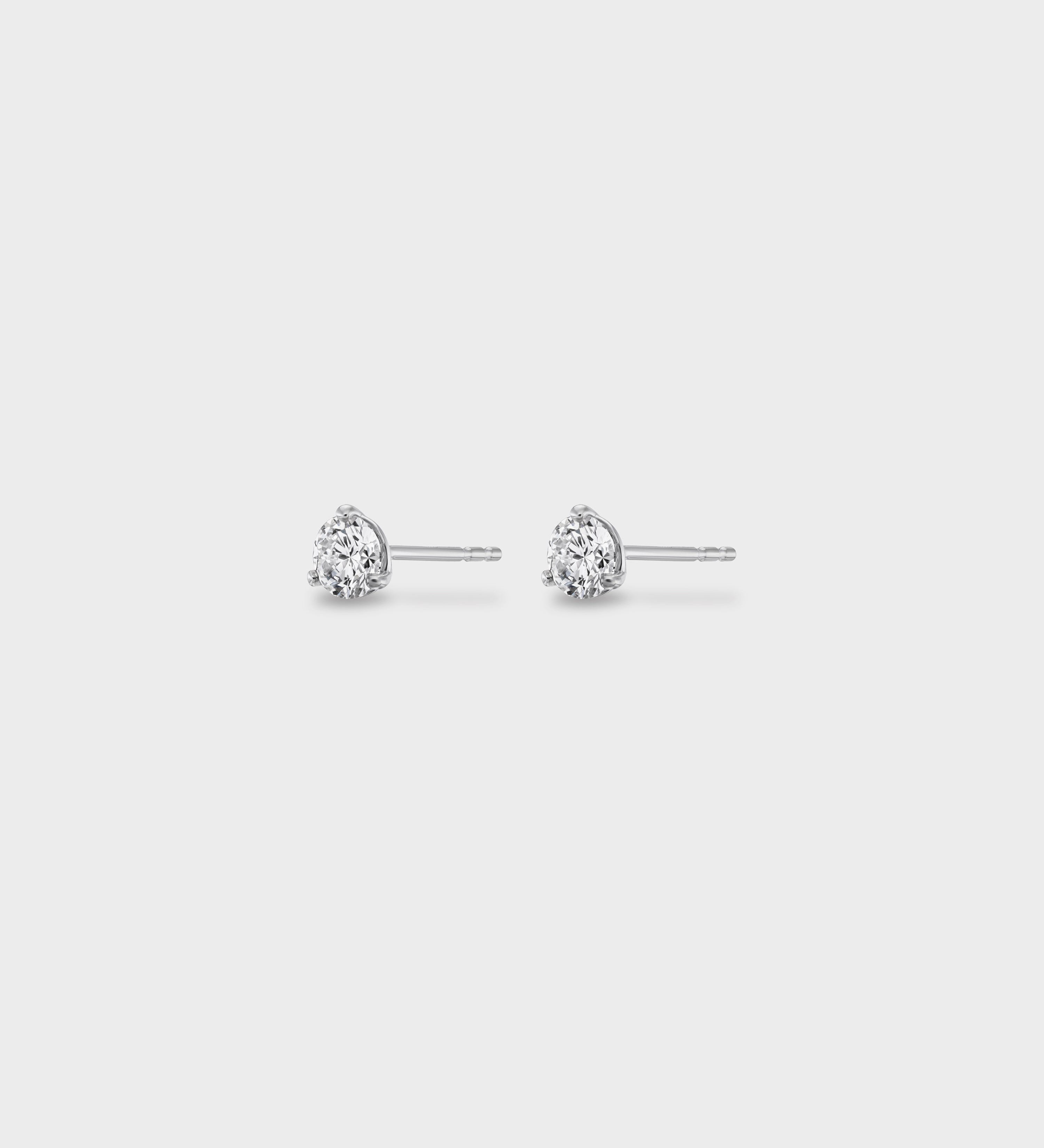 Aflalo - Easy Stud Earrings in White Gold