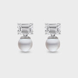 Aflalo - Priestess Tennis Drop Earrings in White Gold