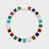 Aflalo - Tile Necklace in Gold
