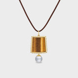 Aflalo - Lone Tile Pendant Necklace in Gold