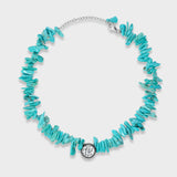 Aflalo - Turquoise Choker in White Gold