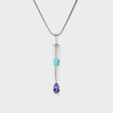 Aflalo - Mini Mom Necklace in Silver