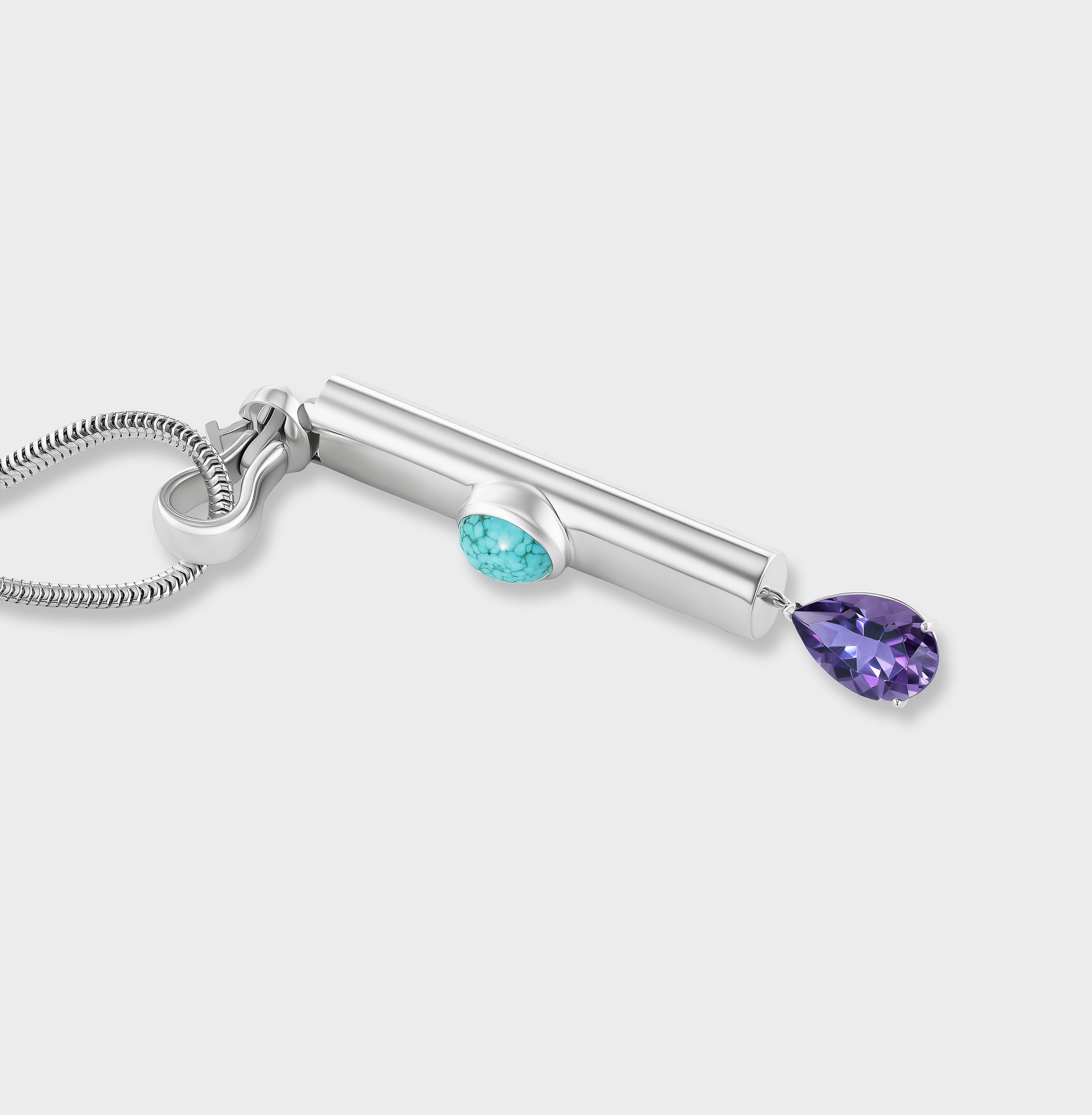 Aflalo - Mini Mom Necklace in Silver