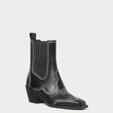 Loeffler Randall - Agnes Black/Cream Western Boot
