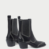Loeffler Randall - Agnes Black/Cream Western Boot