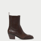 Loeffler Randall - Agnes Brown Leather Western Boot