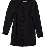 Ciao Lucia - Antoinette Faille Button Down Mini Dress