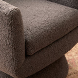 Lemieux Et Cie - Arago Swivel Chair in Charcoal Sheepskin