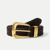 Veronica Beard - Arch Suede Whipstitch Belt