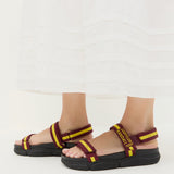 Loeffler Randall - Arlo Maroon/Yellow Sport Sandal