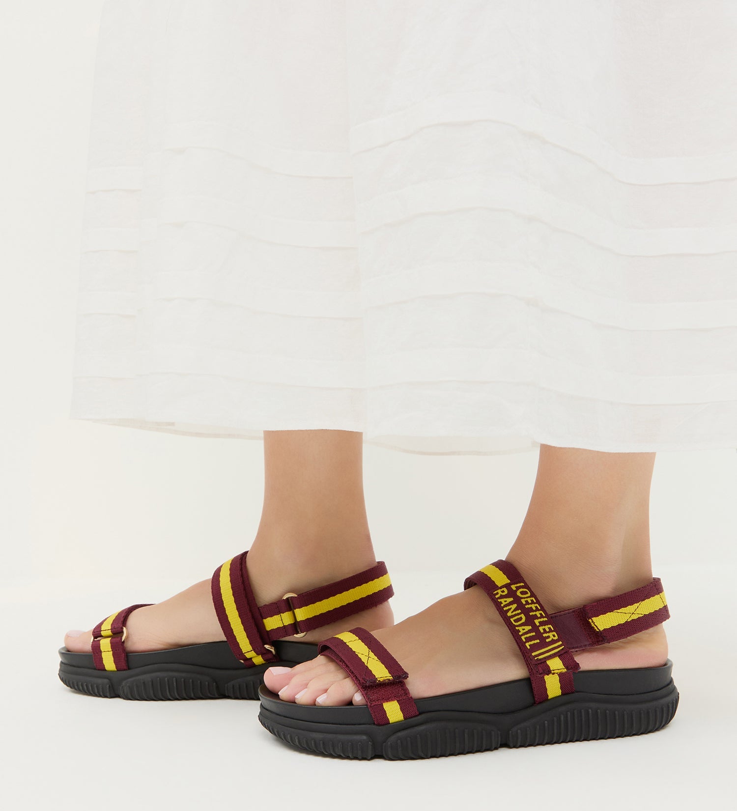 Loeffler Randall - Arlo Maroon/Yellow Sport Sandal