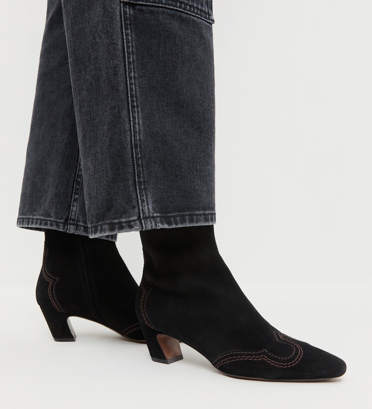 Loeffler Randall - Aspen Black Suede Ankle Boot