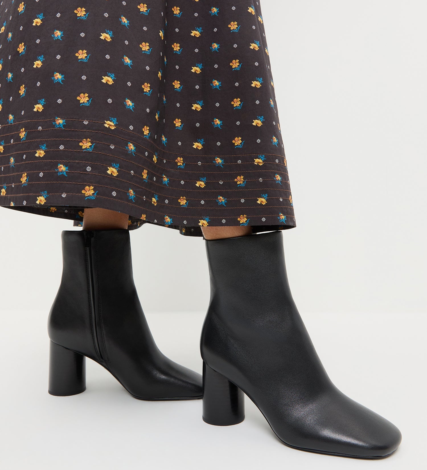 Loeffler Randall - Axel Black Leather Ankle Boot