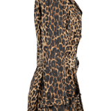 Saint Laurent - Trench Coat In Leopard Print Nylon
