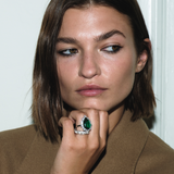 Dorsey - BARTLETT, LAB RED SAPPHIRE RING, SILVER