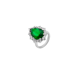 Dorsey - BARTLETT, LAB EMERALD RING, SILVER