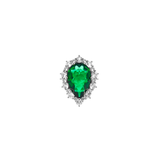 Dorsey - BARTLETT, LAB EMERALD RING, SILVER