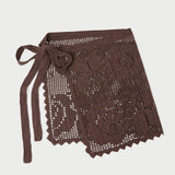 Loeffler Randall - Betty Brown Crochet Apron