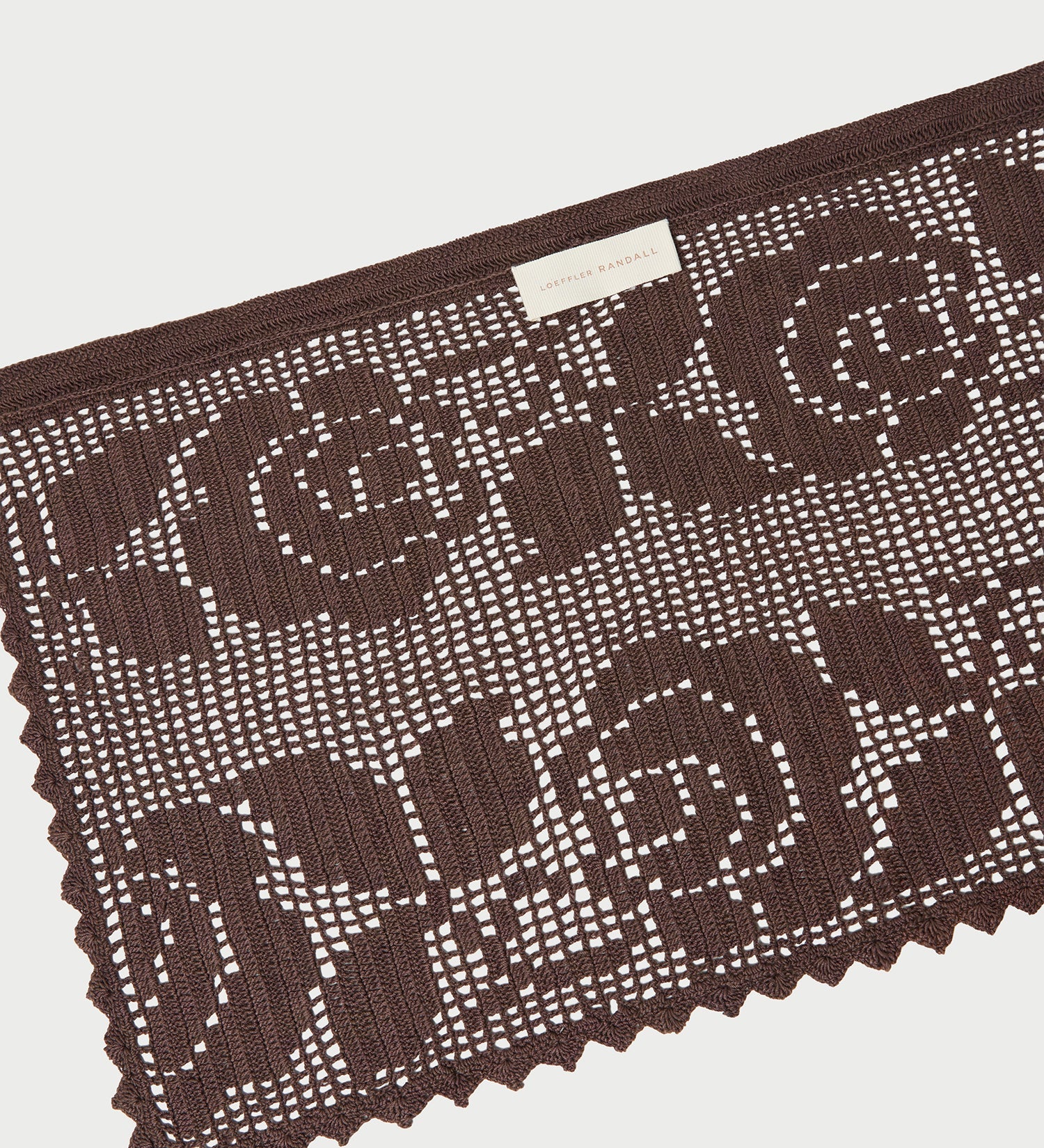 Loeffler Randall - Betty Brown Crochet Apron