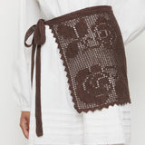 Loeffler Randall - Betty Brown Crochet Apron