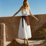 Loeffler Randall - Betty Brown Crochet Apron