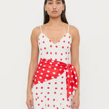 Loeffler Randall - Beverly Red/White Silk Scarf