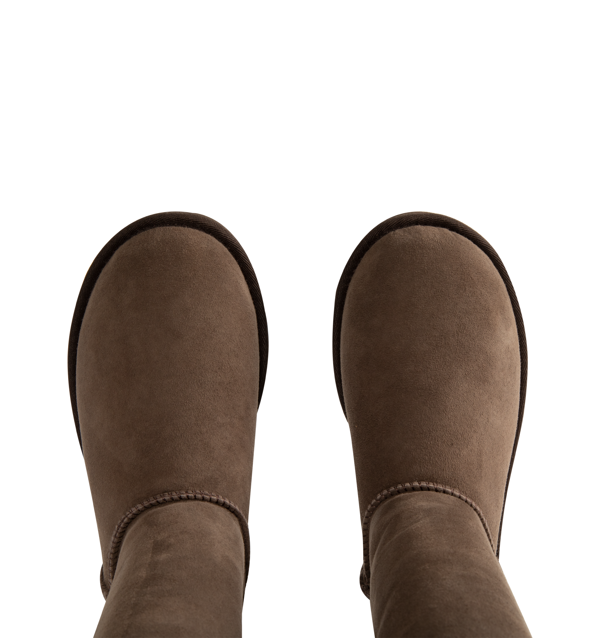 Image 4 of 4 - BROWN - Ugg Women's Classic Ultra Tall Boot is a sky-high version of the iconic style. Featuring a 15-inch shaft height, plush sheepskin lining, and an ultra-lightweight rubber outsole for comfort. Main Material: 17mm Twinface Sheepskin. Lining: 17mm Sheepskin. Insole: 17mm Sheepskin. Sole: Sugarcane EVA. Details: Overlock Stitch Seams. 