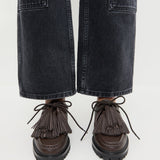 Loeffler Randall - Carter Brown Lug Sole Loafer