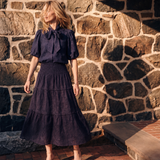 Cartolina - PF26 Peggy Blouse - Midnight Blue