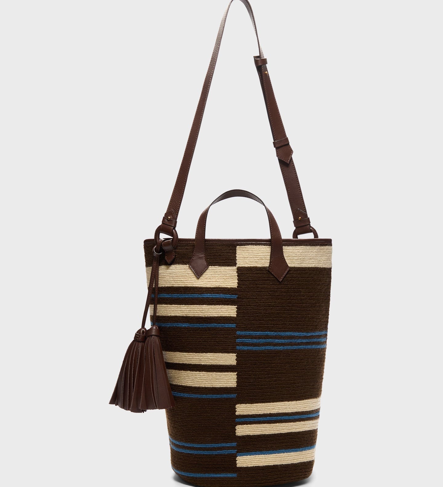 TWP - Trancoso Tote in Broken Stripe Woven