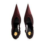 Saint Laurent - Madeline Silk Slingbacks